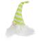 7.5" Lime Green & White Striped Hat Spring Gnome